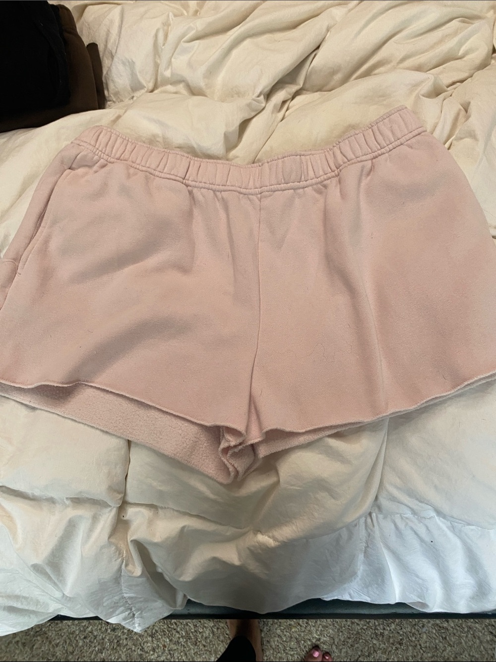 No Boundaries Light Pink Athletic Lounge Shorts